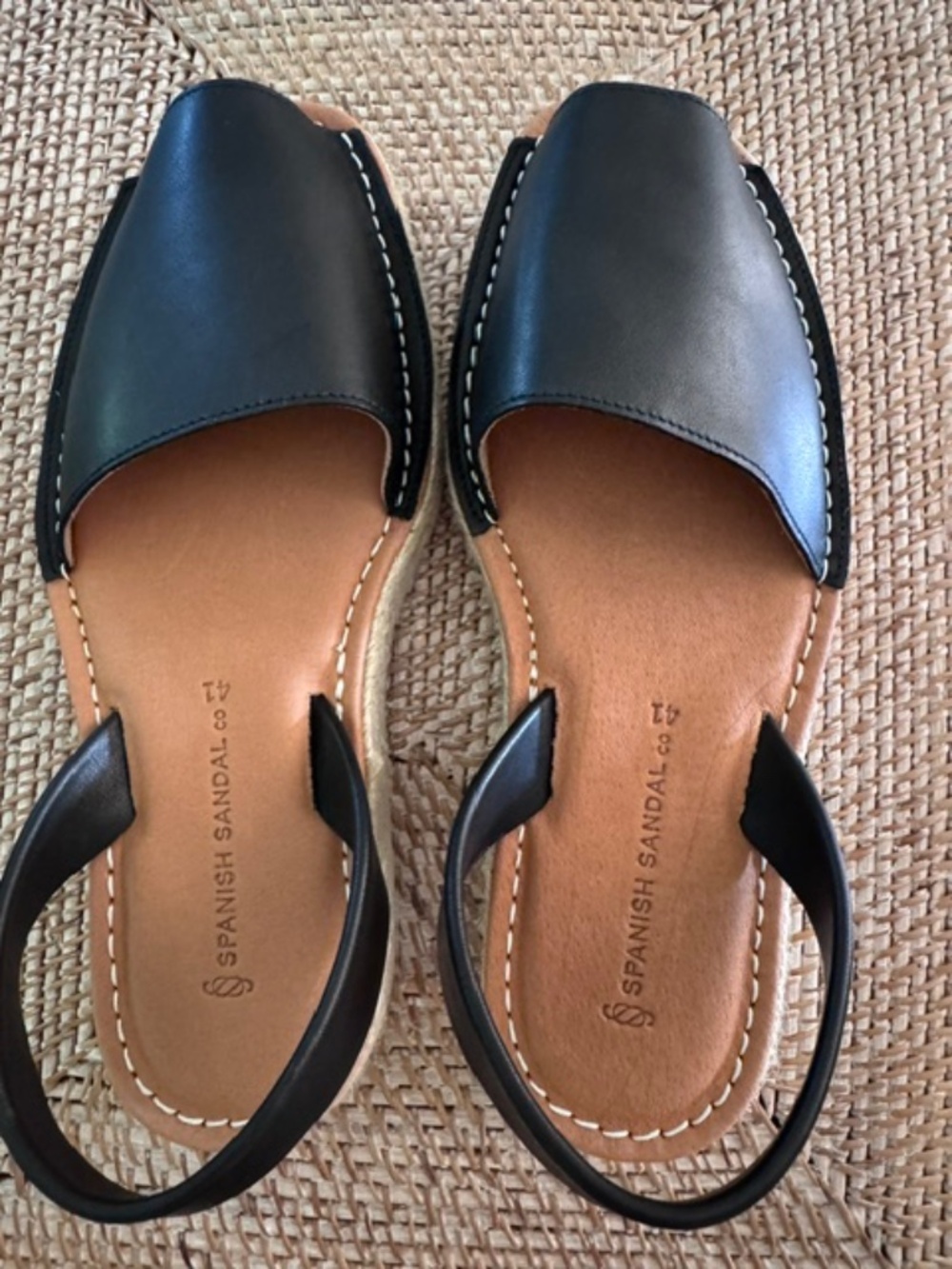 New in box! Spanish Sandal Co. Irene Platform Sandal - Black
